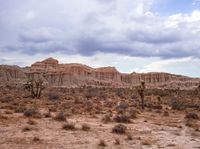 California Mountain Landscape with Cloudy Sky