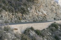 California Mountain Pass Aerial View