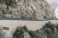 California Mountain Pass Aerial View