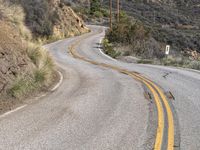 California Mountain Pass: S-Curve Road