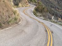 California Mountain Pass: S-Curve Road