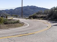 Scenic Mountain Road in California, USA