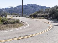 Scenic Mountain Road in California, USA