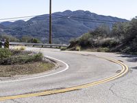 Scenic Mountain Road in California, USA