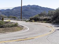 Scenic Mountain Road in California, USA