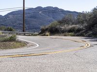 Scenic Mountain Road in California, USA