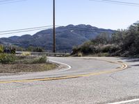 Scenic Mountain Road in California, USA