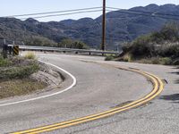 Scenic Mountain Road in California, USA