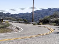 Scenic Mountain Road in California, USA