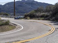 Scenic Mountain Road in California, USA