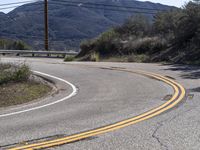 Scenic Mountain Road in California, USA