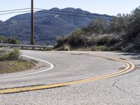 Scenic Mountain Road in California, USA