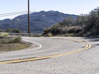 Scenic Mountain Road in California, USA