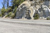 California Mountain Road: Asphalt under a Clear Sky