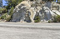 California Mountain Road: Asphalt under a Clear Sky