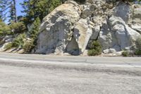 California Mountain Road: Asphalt under a Clear Sky