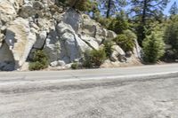 California Mountain Road: Asphalt under a Clear Sky