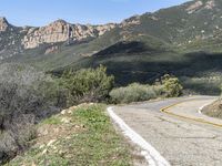 California Mountain Road: A Scenic View on Asphalt