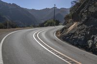 California Mountain Road with Clear Skies - Nature 002