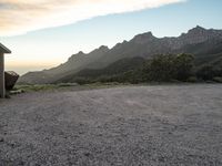 California Mountain Road at Dawn: A View of the Sky