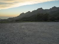 California Mountain Road at Dawn: A View of the Sky