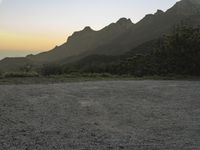 California Mountain Road at Dawn: A View of the Sky