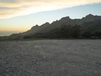 California Mountain Road at Dawn: A View of the Sky