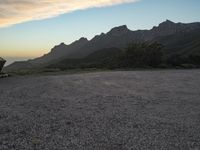 California Mountain Road at Dawn: A View of the Sky