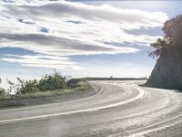 California Mountain Road: Low Clouds and Scenic Views