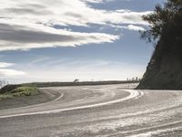 California Mountain Road: Low Clouds and Scenic Views