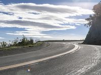 California Mountain Road: Low Clouds and Scenic Views