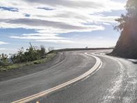 California Mountain Road: Low Clouds and Scenic Views