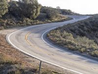 California Mountain Road with Scenic Views