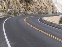 California Mountain Road Sunrise Landscape 002