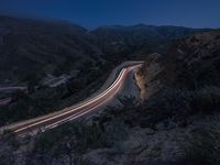 California Night Landscape: A View of the Mountain Range