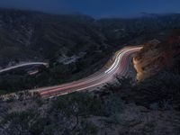 California Night Landscape: A View of the Mountain Range