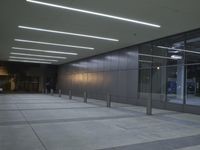 Night View of City Architecture in California