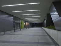 Night View of City Architecture in California