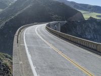 California Pacific Coast Highway with Mountain View