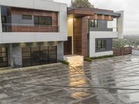 Residential Area in California: Under a Grey Sky