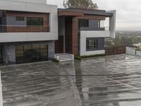 Residential Area in California: Under a Grey Sky