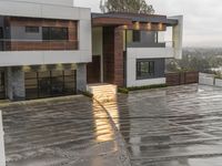 Residential Area in California: Under a Grey Sky