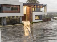 Residential Area in California: Under a Grey Sky