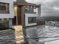 Residential Area in California: Under a Grey Sky