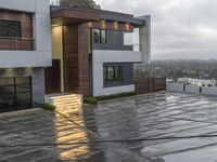 Residential Area in California: Under a Grey Sky