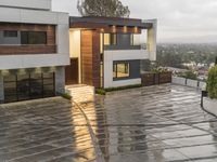 Residential Area in California: Under a Grey Sky