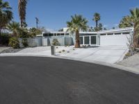 California Residential Building with Palm Trees