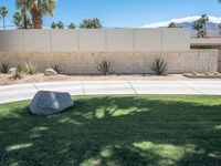 Residential House in California: Grass Driveway and Clear Sky