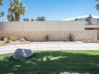 Residential House in California: Grass Driveway and Clear Sky