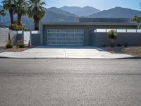 Residential House in California: A Straight Down the Road View